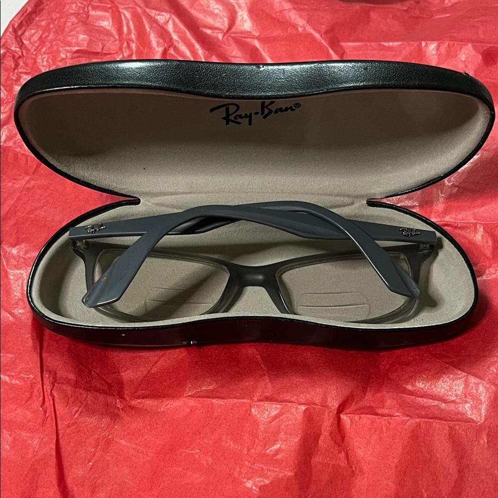 Ray-Ban Gray Rectangle Eyeglass Frames - image 7
